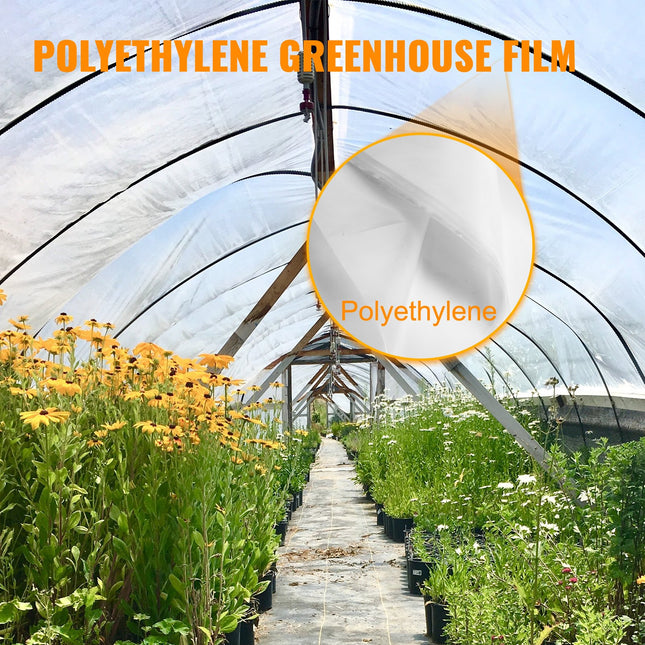 Greenhouse Film, Greenhouse Polyethylene Film 20x28 ft Greenhouse Plastic.