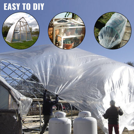 Greenhouse Film, Greenhouse Polyethylene Film 20x28 ft Greenhouse Plastic.