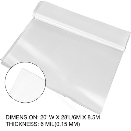 Greenhouse Film, Greenhouse Polyethylene Film 20x28 ft Greenhouse Plastic.