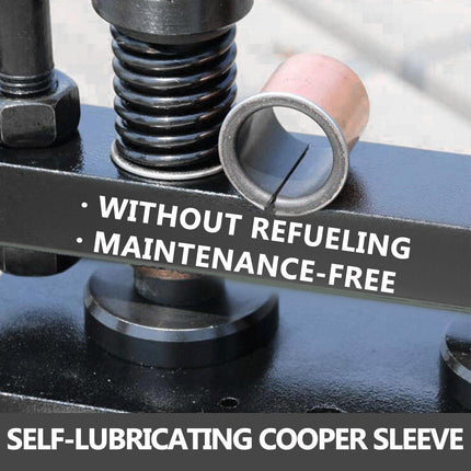 Leather Cutting Machine Double Guiding Shaft Leather Embossing Machine with 260x120mm Upper Platen Max 10 mm Leather Die Cutter Suitable for Photo Paper PVC/EVA Sheet.