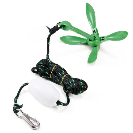 Kayak Anchor Kit, 3.5 lb Paddle Board Anchor Kit with 26.2 ft/8 m Rope and Buoy, Folding Small Boat Anchor with Storage Bag and Snap Hook, Kayak Accessories for Kayaks, Small Boats, Canoes.