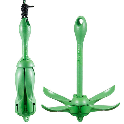 Kayak Anchor Kit, 3.5 lb Paddle Board Anchor Kit with 26.2 ft/8 m Rope and Buoy, Folding Small Boat Anchor with Storage Bag and Snap Hook, Kayak Accessories for Kayaks, Small Boats, Canoes.