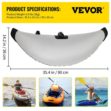 Kayak Outrigger Stabilizer Inflatable Outrigger Float 2PCS PVC w/ Arms Rod.