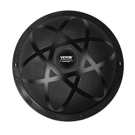 Half Exercise Ball Trainer, 23 inch Balance Ball Trainer, 660 lbs Capacity Stability Ball, Yoga Ball with Resistance Bands and Pump, Strength Fitness Ball for Home Gym, Full Body Workouts, Black.