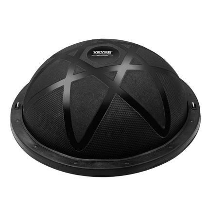 Half Exercise Ball Trainer, 23 inch Balance Ball Trainer, 660 lbs Capacity Stability Ball, Yoga Ball with Resistance Bands and Pump, Strength Fitness Ball for Home Gym, Full Body Workouts, Black.