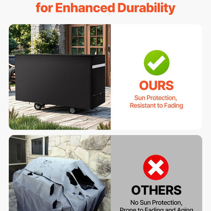 66 inch Grill Cover Heavy Duty BBQ Gas Grill Cover Outdoor Waterproof.