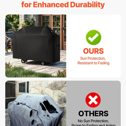 52 inch Grill Cover Heavy Duty BBQ Gas Grill Cover Outdoor Waterproof.