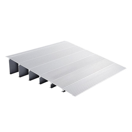 Door Threshold Ramp, 6" Rise, 800 lbs Load Capacity, Door Ramp for Wheelchairs, Aluminum Threshold Ramp for Doorways, Adjustable Modular Threshold Ramp for Wheelchairs, Scooters, Power Chairs.