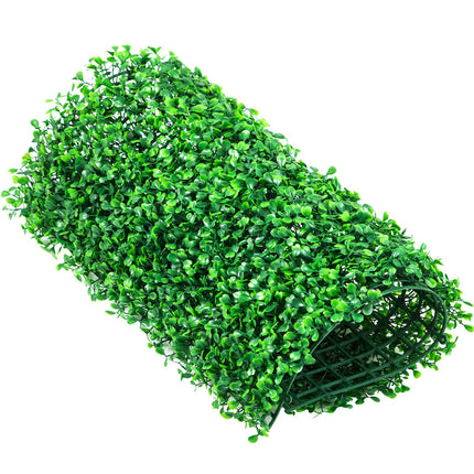 12PCS 10x10 inch Artificial Boxwood Panels, Boxwood Hedge Wall Mat,Artificial Grass Backdrop Wall, Privacy Hedge Screen UV Protected for Outdoor Indoor Garden Fence Backyard.