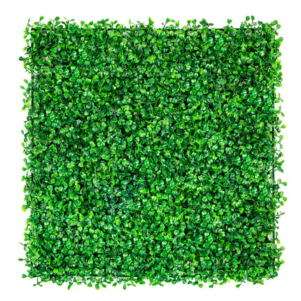 12PCS 10x10 inch Artificial Boxwood Panels, Boxwood Hedge Wall Mat,Artificial Grass Backdrop Wall, Privacy Hedge Screen UV Protected for Outdoor Indoor Garden Fence Backyard.