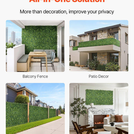 Artificial Grass Wall Panels, 40 x 120 inch, Milan Grass Greenery Boxwood Panel for Indoor Outdoor Green Decor & Ivy Fence Covering, Privacy Backdrop Wall Hedge Screen for Garden.