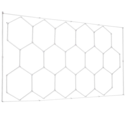 Hexagon Garage Lights 66300LM 15 Grids Honeycomb LED Shop Ceiling Light.