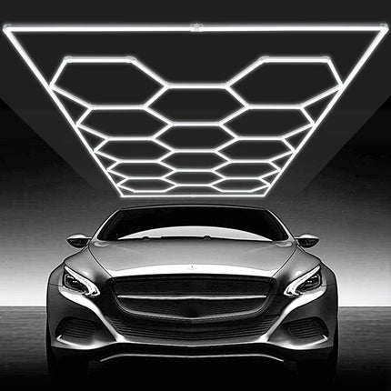 Hexagon Garage Lights 86400LM 5 Grid Honeycomb LED Shop Ceiling Light.