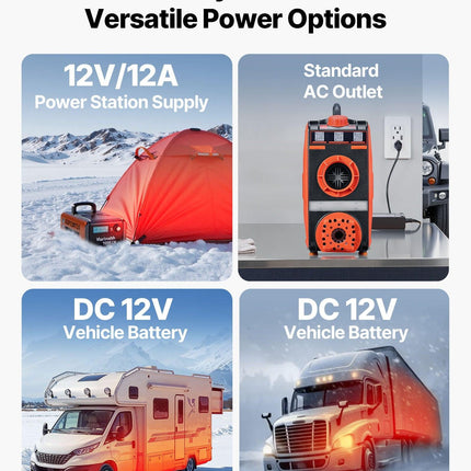 Diesel Heater, 8KW, DC 12V, All in One Portable Diesel Air Heater with Bluetooth APP Control, Remote Control and LCD Screen, 4.5 L Fuel Tank for Vehicles, Vans, RVs, Campers, and Garages.