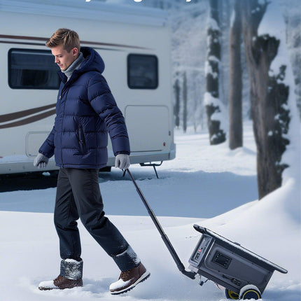 Diesel Heater, 8KW, DC 12V/24V, All in One Portable Diesel Air Heater with Bluetooth APP Control, Remote Control and LCD Screen, Trolley Design, 5 L Fuel Tank for Trucks, Vans, RVs, Campers.