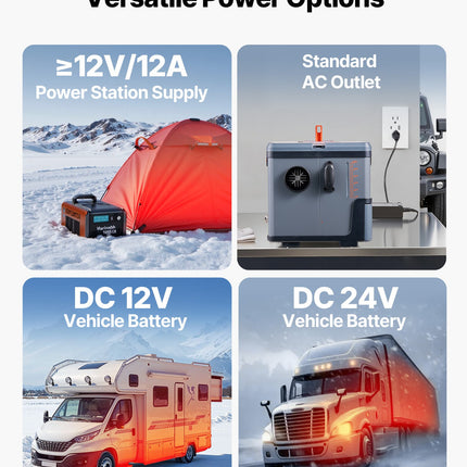 Diesel Heater, 8KW, DC 12V/24V, All in One Portable Diesel Air Heater with Bluetooth APP Control, Remote Control and LCD Screen, 5 L Fuel Tank for Trucks, Vans, RVs, Campers, and Garages.
