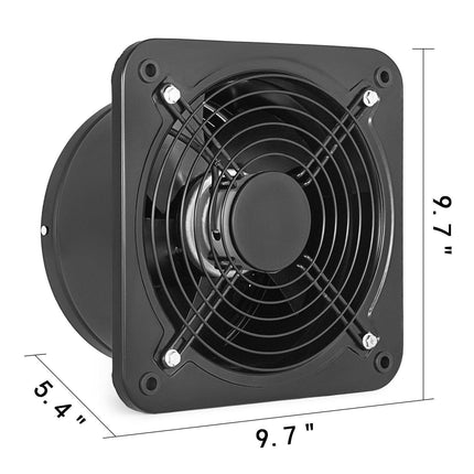 Industrial Ventilation Extractor Metal Axial Exhaust Commercial 12 inch Air Blower Fan 250MM opening exhaust fan 2800 RPM Low Noise Stable Running.