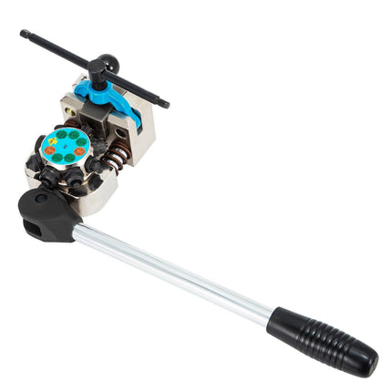 Brake Line Flaring Tool, 45 Degree Single, Double, and Bubble Flares for 3/16", 1/4", 5/16" and 3/8" Tube Size, Suitable for Soft Metal of Copper Lines.