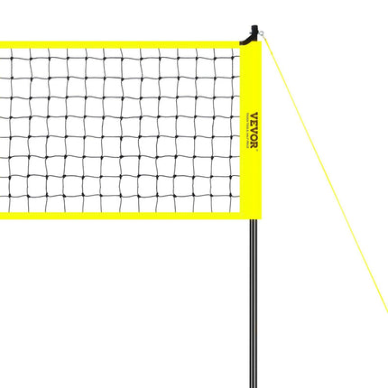 Outdoor Portable Volleyball Net System, Adjustable Height Steel Poles, Professional Volleyball Set with PVC Volleyball, Pump, Carrying Bag, Heavy Duty Volleyball Net for Backyard, Beach, Lawn.