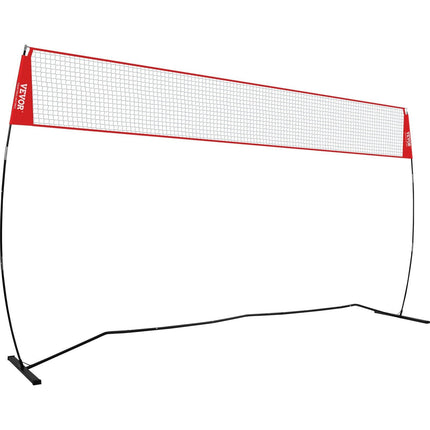 Freestanding Volleyball Training Net for Indoor or Outdoor Use, Adjustable Height Portable Net System with Carrying Bag, Professional Volleyball Practice Trainer for Hitting or Serving Drills.