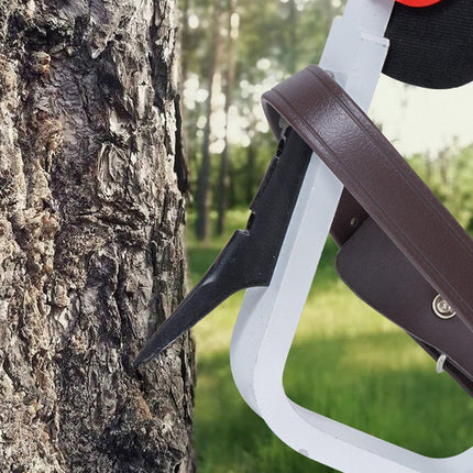 Tree Climbing Spikes, 1 Pair Aluminum Climbing Spurs, 350lbs Load Capacity Tree Climbing Gear with Straps and Spike Protectors, Arborist Equipment for Climbers, Hunting, Fruit Picking, Red.