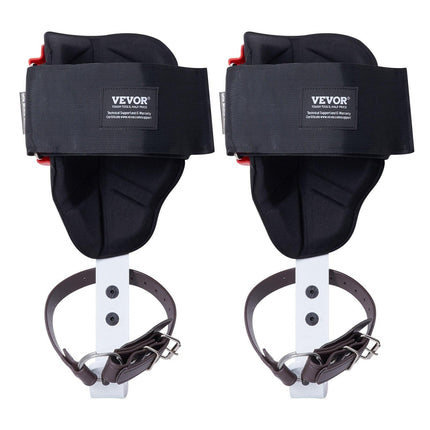 Tree Climbing Spikes, 1 Pair Aluminum Climbing Spurs, 350lbs Load Capacity Tree Climbing Gear with Straps and Spike Protectors, Arborist Equipment for Climbers, Hunting, Fruit Picking, Red.
