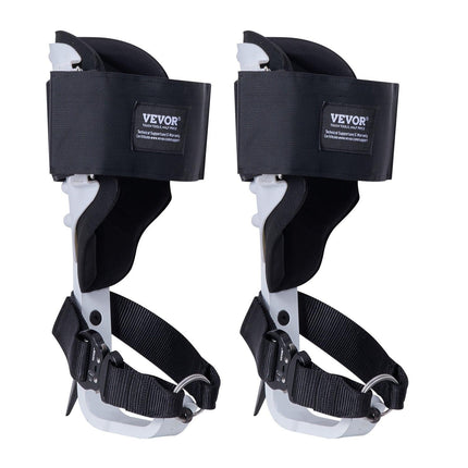 Tree Climbing Spikes, 1 Pair Aluminum Climbing Spurs, 350lbs Load Capacity Tree Climbing Gear with Straps and Spike Protectors, Arborist Equipment for Climbers, Hunting, Fruit Picking, White.