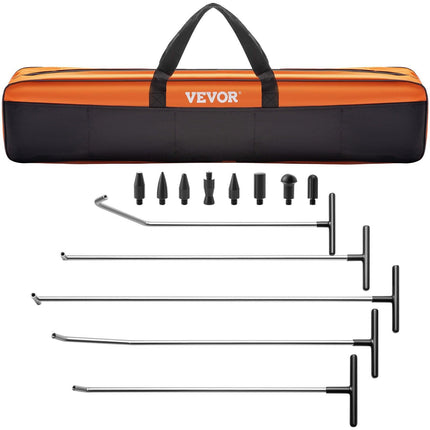 Rods Dent Puller Stainless Steel Paintless Repair Kits Hail Removal 13 PCS.