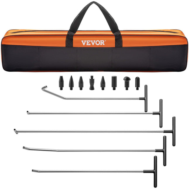 Rods Dent Puller Stainless Steel Paintless Repair Kits Hail Removal 13 PCS.