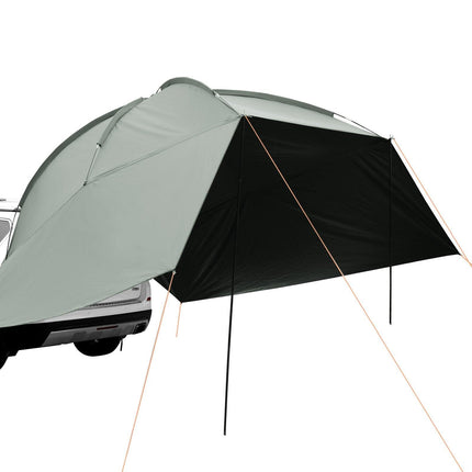 Vehicle Awning, Large 10' x 7' Shade Coverage Car Side Awning, PU2000mm UV50+ Car Awning with Extended Side Canopies and Portable Storage Bag, Suitable for Truck, SUV, Van, Campers.