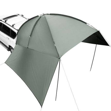 Vehicle Awning, Large 10' x 7' Shade Coverage Car Side Awning, PU2000mm UV50+ Car Awning with Extended Side Canopies and Portable Storage Bag, Suitable for Truck, SUV, Van, Campers.