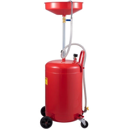 VEVOR Waste Oil Drain Tank Portable Oil Drain 20 Gallon Air Operated Drainer.