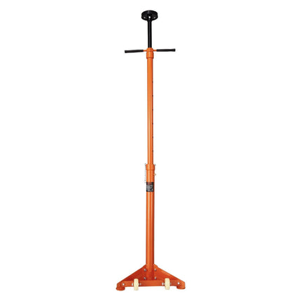 Underhoist Support Stand, 3/4 Ton Capacity Under Hoist Jack Stand, Lifting from 38.4 to 75.4 in, Bearing Mounted Spin Handle, Self-Locking Threaded Screw, Two Wheels, Support Vehicle Components.