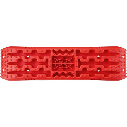 2PCS Traction Boards with PP for Mud Snow Sand Storage Bag Long Red.