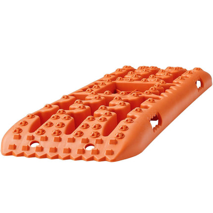 10 TON Traction Boards with PP Material, Recovery Boards for Off-road Vehicles/Cars/Pickups/SUVs/RVs, Pair Tire Traction Mats on Snow, Sand, Mud and Loose Terrain, Storage Bag, Long, Orange.