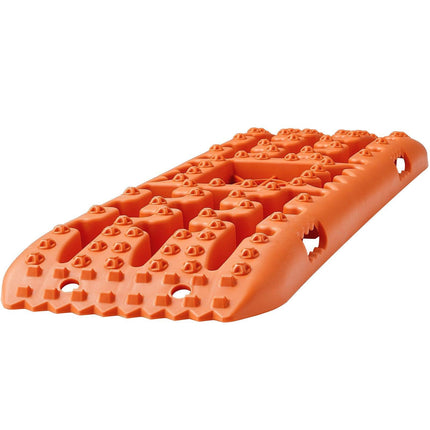 10 TON Traction Boards with PP Material, Recovery Boards for Off-road Vehicles/Cars/Pickups/SUVs/RVs, Pair Tire Traction Mats on Snow, Sand, Mud and Loose Terrain, Storage Bag, Long, Orange.