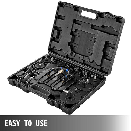 Pneumatic Air Pressure Bleeder, Brake Pressure Bleeding Tool Portable Brake and Clutch Bleeder Valve System Kit Garage Workshop Mechanics Brake Oil and Fluid Extractor Bleeder Tool.