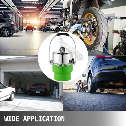 Pneumatic Air Pressure Bleeder, Brake Pressure Bleeding Tool Portable Brake and Clutch Bleeder Valve System Kit Garage Workshop Mechanics Brake Oil and Fluid Extractor Bleeder Tool.