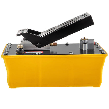 Air Hydraulic Pump, 10,000 PSI Hydraulic Foot Pump, 0.6 Gal Reservoir Foot Operated Air/Hydraulic Pump, with Hose and Spray Gun for Heavy Machinery Rigging, Auto Repair, Auto Body Frame Machines.
