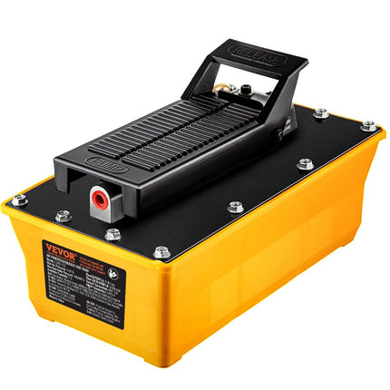 Air Hydraulic Pump, 10,000 PSI Hydraulic Foot Pump, 0.6 Gal Reservoir Foot Operated Air/Hydraulic Pump, with Hose and Spray Gun for Heavy Machinery Rigging, Auto Repair, Auto Body Frame Machines.