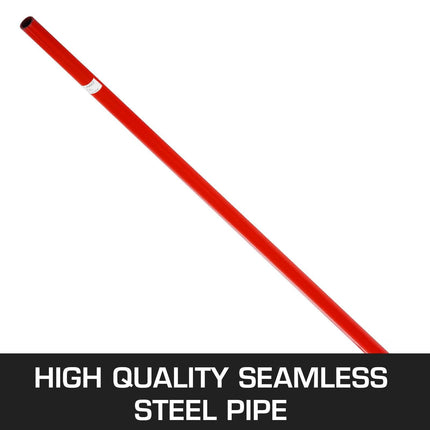 Prylever Bar 3T Capacity Steel Pry Lever Bar Heavy Duty with Wheels Prylever with 1.5 m Length Handle.