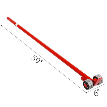 Prylever Bar 3T Capacity Steel Pry Lever Bar Heavy Duty with Wheels Prylever with 1.5 m Length Handle.