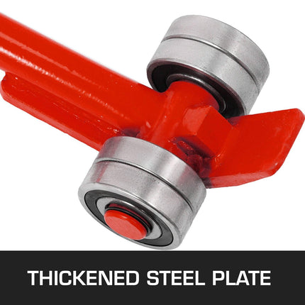 Prylever Bar 3T Capacity Steel Pry Lever Bar Heavy Duty with Wheels Prylever with 1.8 m Length Handle.