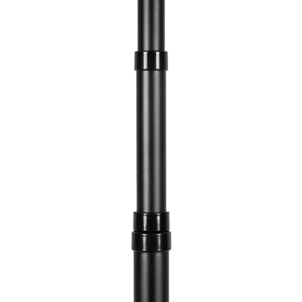25FT Telescopic Flagpole Kit, Heavy Duty Aluminum Alloy Flag Pole Kit in Ground for Outside, 3 Display Modes Flagpole with Professional Accessories, Black.