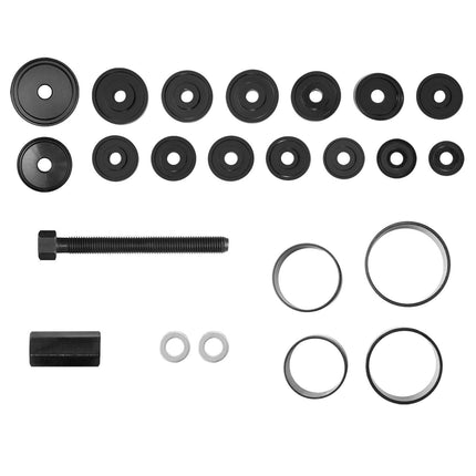 Wheel Bearing Press Kit, 23 PCS FWD Bearing Puller Tools, for Front Wheel Drive Bearing Removal and Installation, Wheel Bearing Tool with Sliding Screw, Bushings, Sleeve Plates, Storage Case.