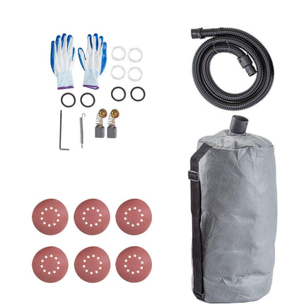 Drywall Sander 750W, Electric Drywall Sander, Foldable Sheetrock Sander, with Telescope Handle, Electric Sander, Variable Speed 800-1750 RPM, Wall Sander, with LED Strip Light and Vacuum Bag.