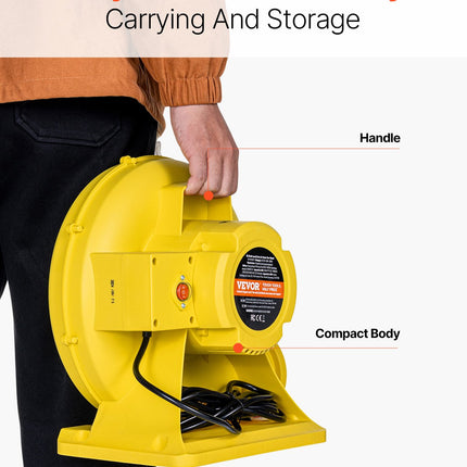 Inflatable Bounce House Blower 0.8&1HP 750W for Commercial Bounce House.