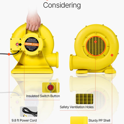 Inflatable Bounce House Blower 0.8&1HP 750W for Commercial Bounce House.