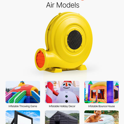 Inflatable Bounce House Blower 1.2&1.3HP 950W for Commercial Bounce House.
