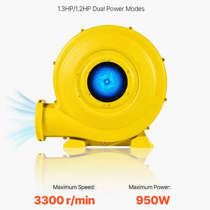 Inflatable Bounce House Blower 1.2&1.3HP 950W for Commercial Bounce House.